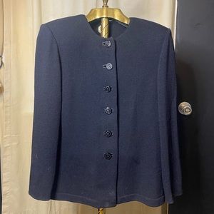 Vintage St John Classic Knit Black Blazer